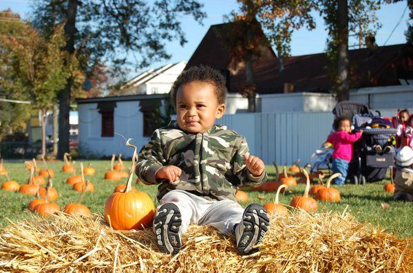 We visited the pumpkin patch!
