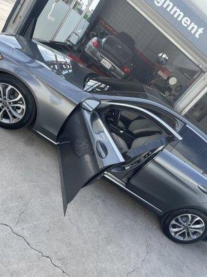 Picking up my baby feeling a sense of relief knowing she has been taken care of ;)