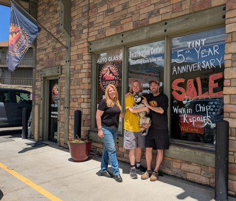 5th year anniversary sale. $100 of auto glass and more. Local Love