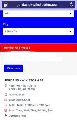 Jordan's Kwik Stop 14