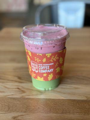 strawberry matcha