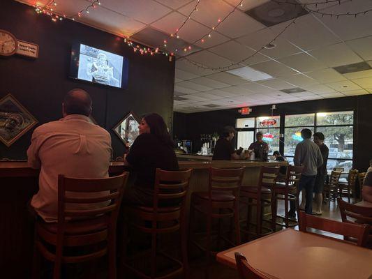 Intimate dive bar feel but clean!