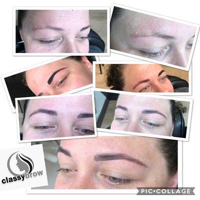 Eyebrows threading and henna tinting