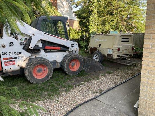 An example of all of the equipment Perez and his team will use to safely and swiftly manage the job.