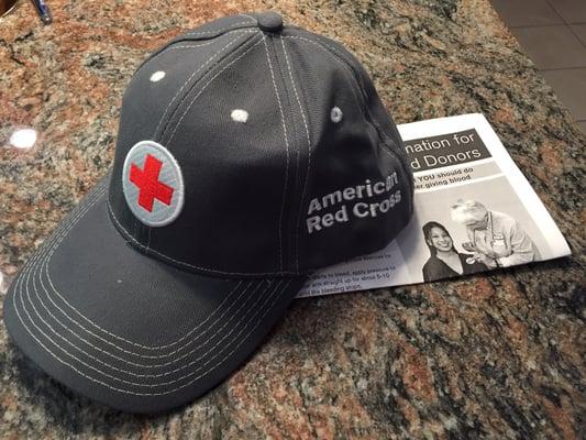 My thank you gift for donating. I needed a new dog walking hat. :)