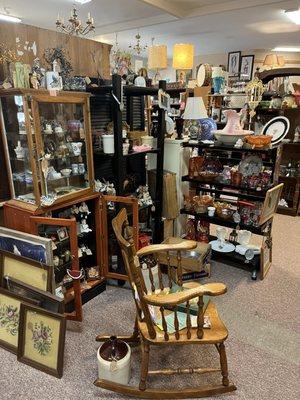 One of the great vendor spaces at Antiques and More in Champaign, Illinois!