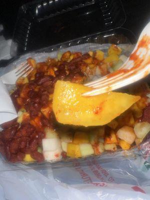 Canned pineapple instead of fresh fruit!