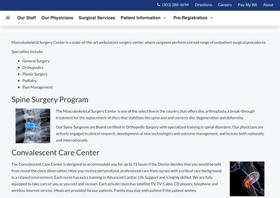 Musculoskeletal Surgery Center