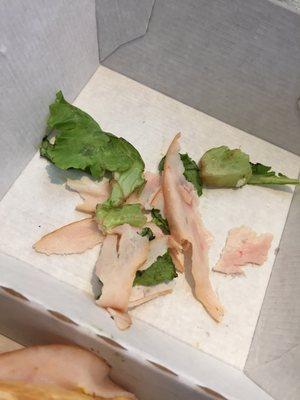 Brown lettuce. Doesn't even look washed. On top of it my bagel for my turkey bacon club waste toasted.