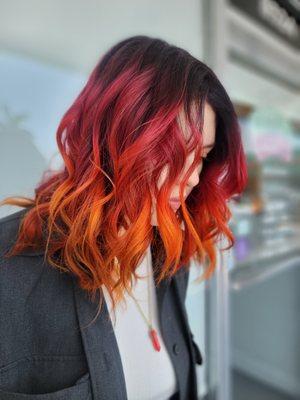 Fiery Multi Fantasy Ombré