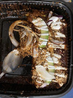 Enchiladas Oaxaqueñas (ort?) mole chicken