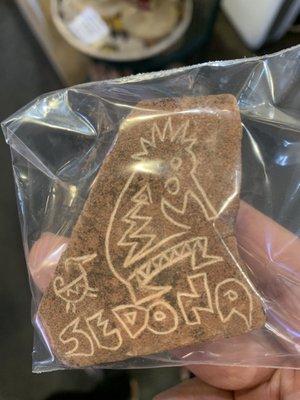 Sedona rock magnet $6 including sales tax 1/29/2023