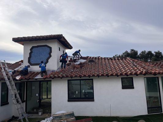 New roof paper installation in Eastvale