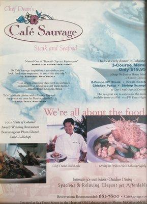 Featured in Lahaina Dining