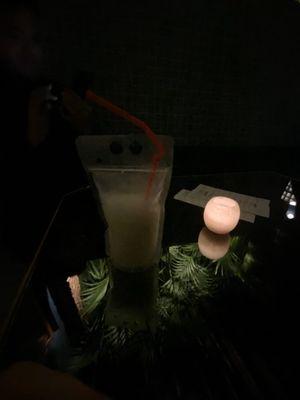 The Bath House drink in plastic bag