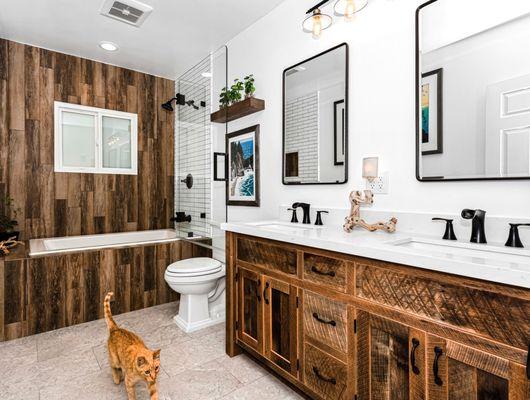 rustic bathroom design