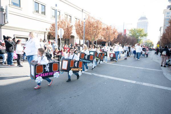 The Kepler Express made it's way in the Downtown Fresno 94th Annual Christmas Parade.