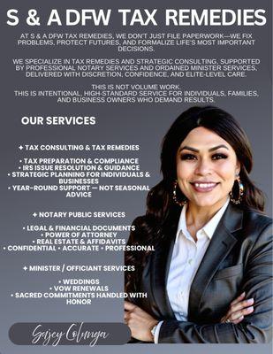 S & A Dfw Tax Remedies
