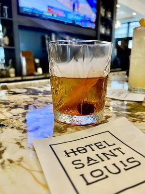 Smoked old fashioned