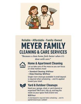 Meyer Family Cleaning and Care Services