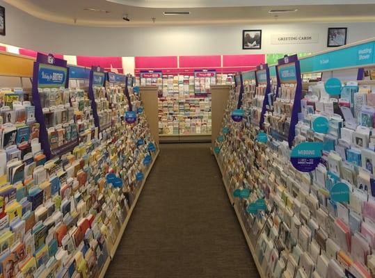 Rows 'n rows of greeting cards for every occasion.