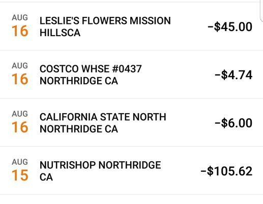 Auf 16 paid for parking.