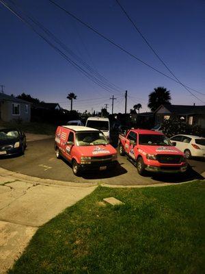 A&A Plumbing company and maxxdry Together on a emergency call for a client late at night