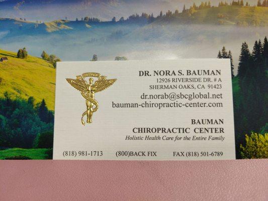 Nora Bauman, DC - Bauman Chiropractic