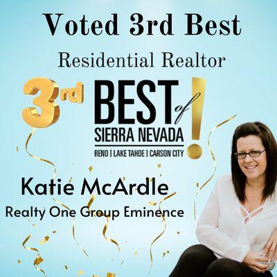 Voted 3rd best Realtor in Sierra NV