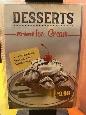 Dessert Fried Ice Cream