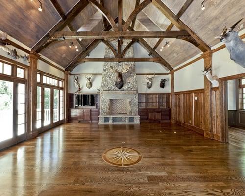 Hardwood with medallion