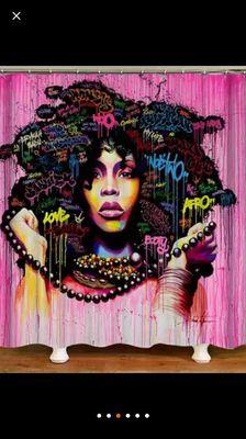 Melenated Love Shower Curtains