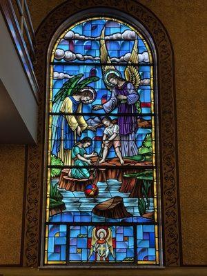 The stained glass is absolutely gorgeous!