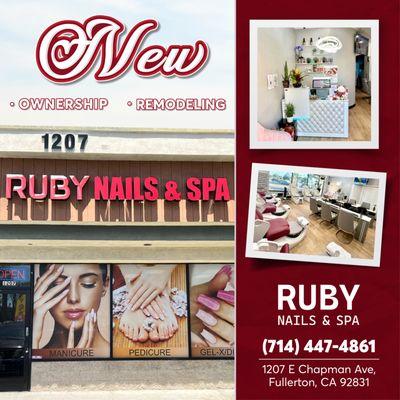 -
Exciting News!
Ruby Nails & Spa is now under New Ownership with a fresh l