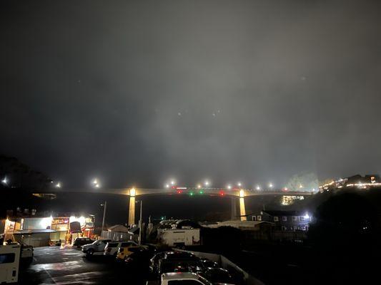 View from the motel room deck