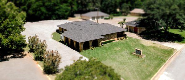 Aerial view of Turtle Creek Wellness Center in Tyler Texas
