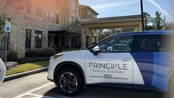 Principal Health Systems parking in "Handicap Parking "