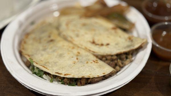 Small Quesadilla beef. Delicious