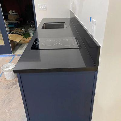Another job completed installed counter top for kitchen