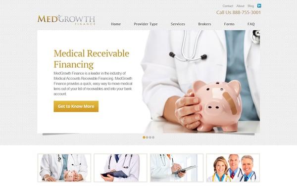 MedGrowth Finance | Web Design