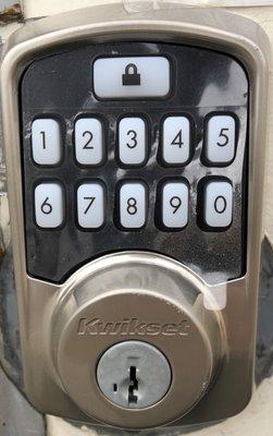 Keypad Entry to enter storage facility.