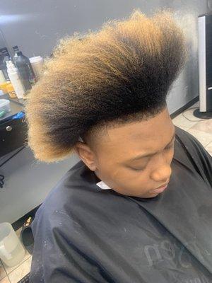 Blow out after Detangle an highlights
Now he is ready for 2 strand twist
IG Jmichelle_mj