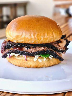Out 12 Hr Smoked BBQ Prime Brisket paired with our Pineapple BBQ Sauce and Asian Style Slaw is always a WINNAH!!!