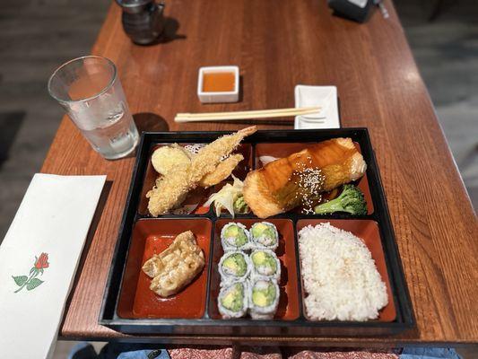Salmon Teriyaki Bent Box Dinner