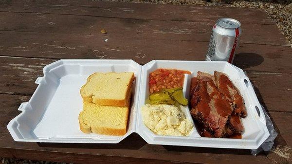 Very generous and tasty portion of brisket :-)