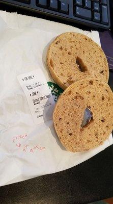 Stood in front the counter for over 10 minutes waiting for a bagel toasted with butter! Simple right? Not here! I got a dry luke warm bagel