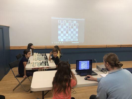 Chess in session with Mr. Dustin