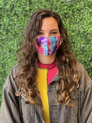 Wavy hair cut & style