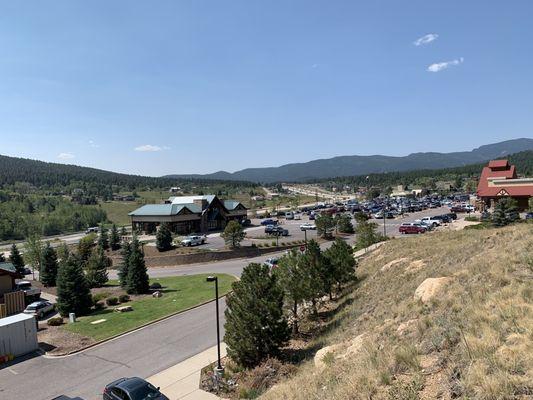 View from the ridge, behind the station