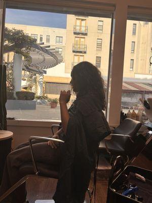 This is my daughters hair before